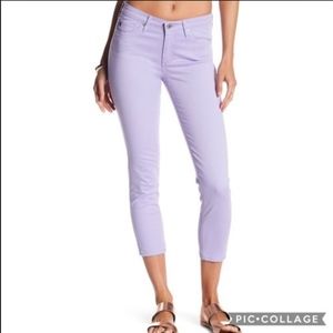AG Prima Crop Soft Lilac Jeans - Size 29 - NWT